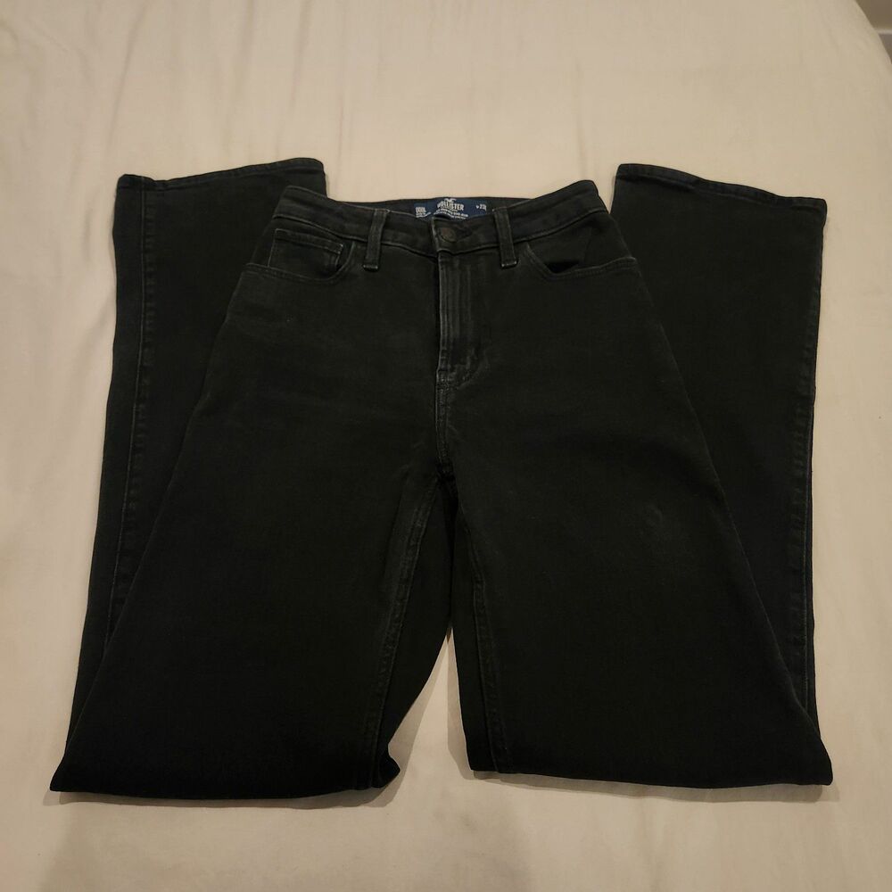 Hollister Ultra High-Rise Dad Jeans Vintage Stretch Black 23 Long